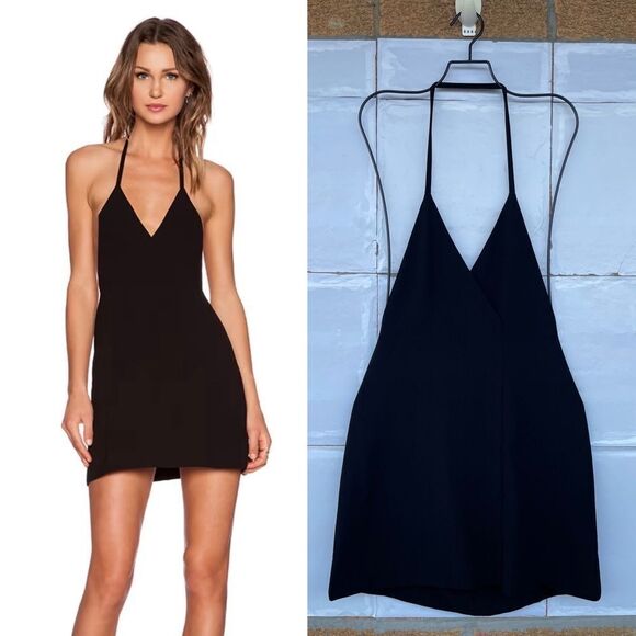 SOLACE London Michelle Mini Dress in Black size 2 - Picture 1 of 16